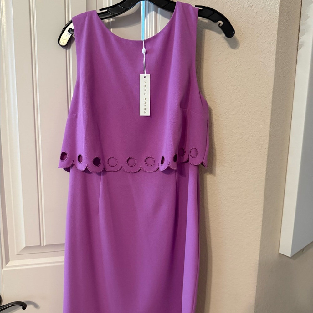 Trina Turk Vibrant Purple Midi Dress
